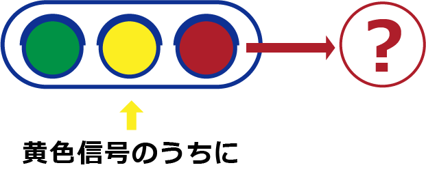 黄色信号のうちに