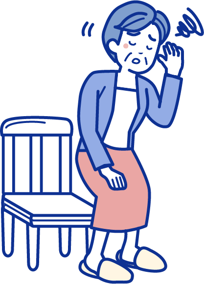 立ち眩みのイラスト
