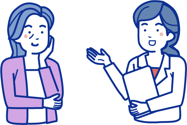 問診を受ける女性